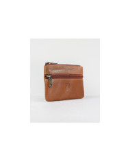 Camel Leather Men's Wallet for Coins