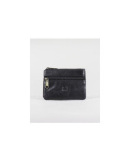 Black Leather Wallet for Coins