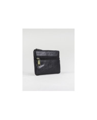 Black Leather Wallet for Coins