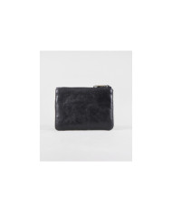 Black Leather Wallet for Coins
