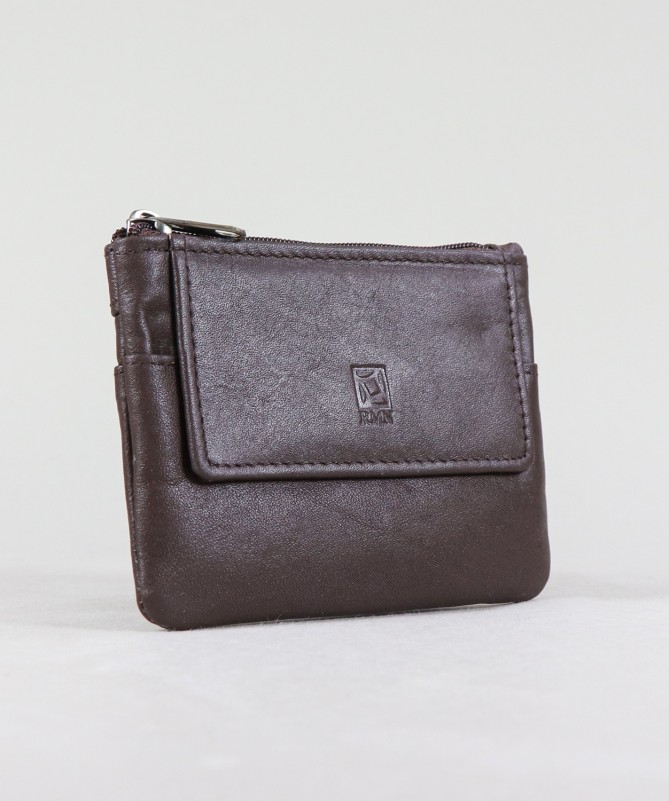 Cartera de Hombre de Piel Marrón