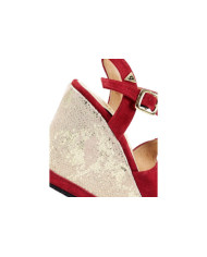 Sandalias de Cunha Ginova con brillo