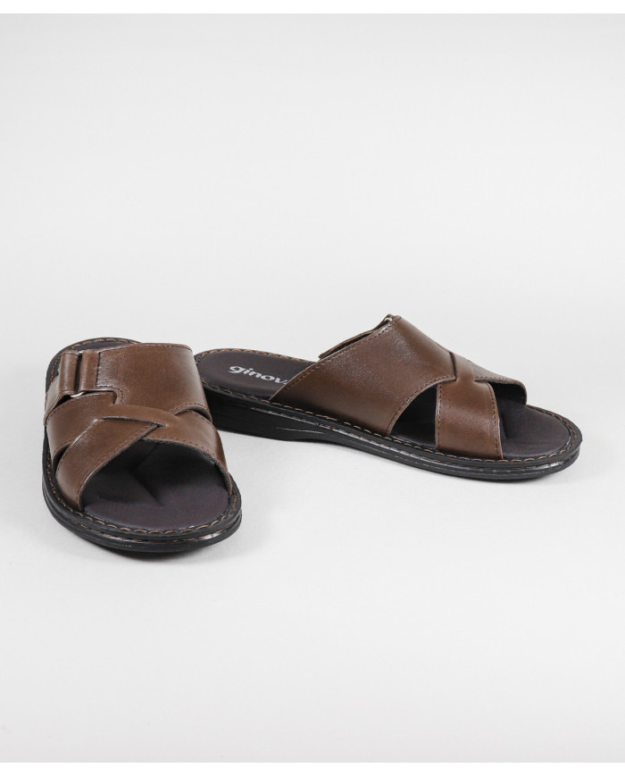 Slippers in Skin with Velcro Ginova