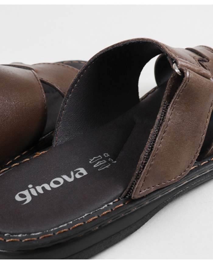 Slippers in Skin with Velcro Ginova
