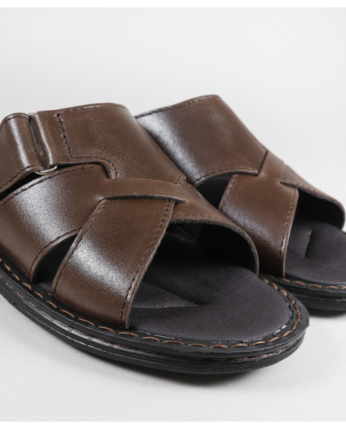 Slippers in Skin with Velcro Ginova