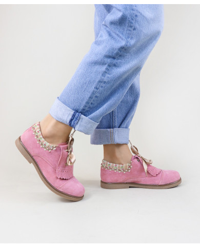 Sapatos de Carneira com Laço Cetim Ginova