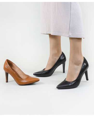 Stilettos de Senhora Ginova em Pele