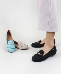 Sapatos Bicudos de Mulher com Franjas Ginova