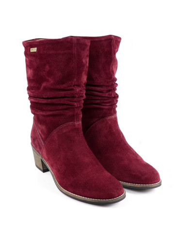 Botas Bordô de Salto Médio Ginova