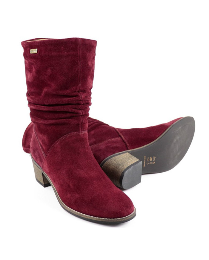 Middle Salted Bordo Boots Ginova