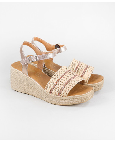 Women's Sandals with Decorated Strip Ginova