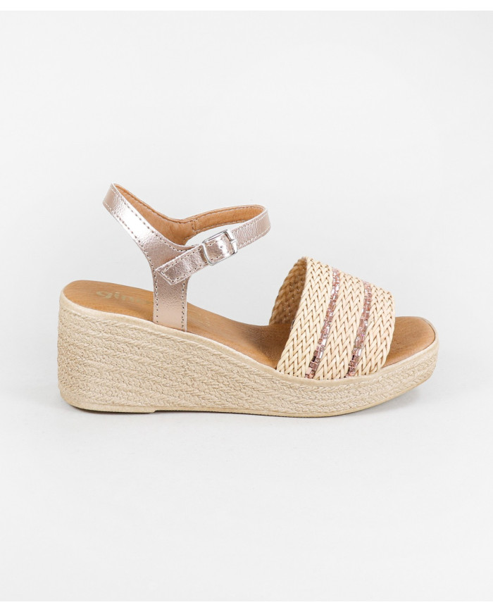 Women's Sandals with Decorated Strip Ginova