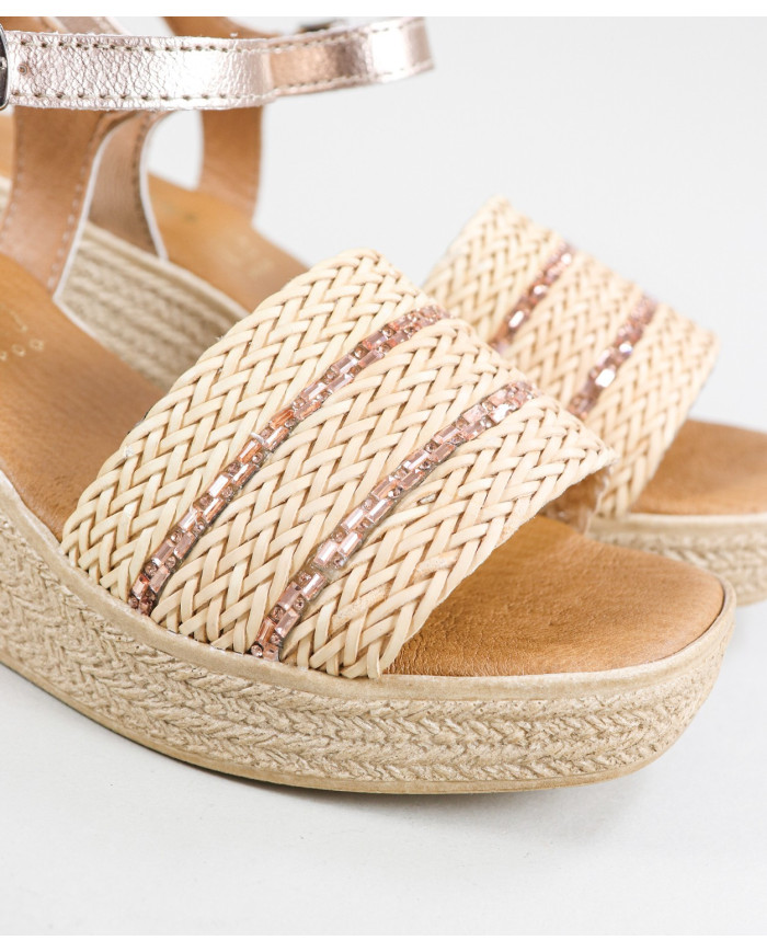 Women's Sandals with Decorated Strip Ginova