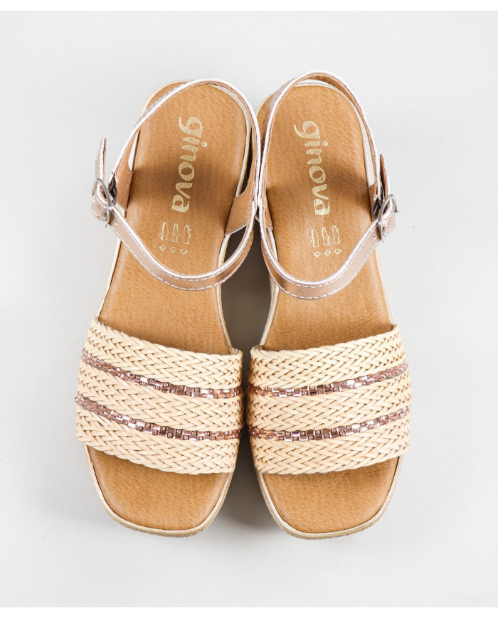 Women's Sandals with Decorated Strip Ginova