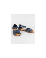 Sandalias Ginova de Señora con Tira Cruzada en Piel