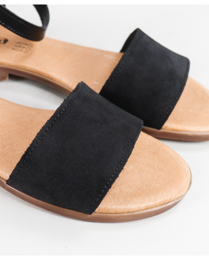 Sandalias Ginova de Señora con Tira Cruzada en Piel