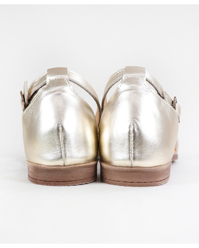 Sandalias Ginova de Señora con Tira Cruzada en Piel