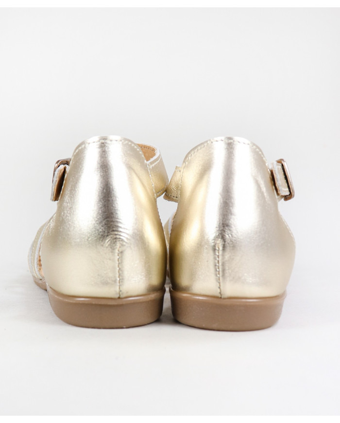 Sandalias Ginova de Señora con Tira Cruzada en Piel