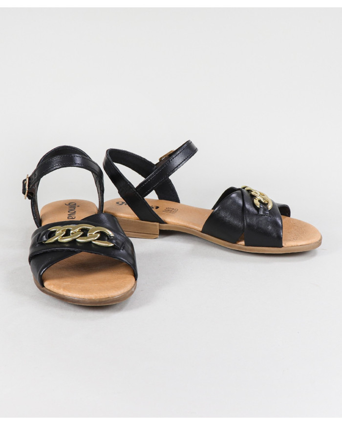 Sandalias de mujer Ginova con tira decorada