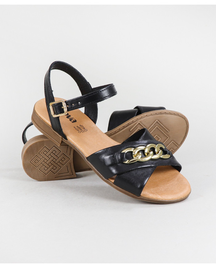 Sandalias de mujer Ginova con tira decorada