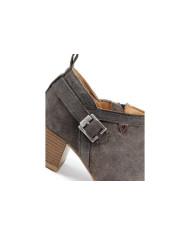 Botins Taupe de Senhora Ginova de Fecho