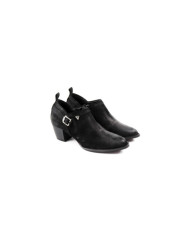 Botins Preto de Senhora Ginova de Fecho