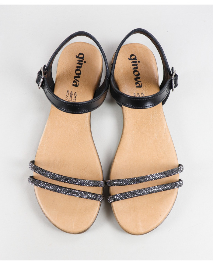Chanclas de mujer Ginova con purpurina