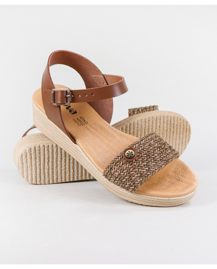 Women's Sandals with Strips in Sword Ginova