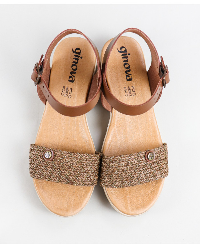 Women's Sandals with Strips in Sword Ginova