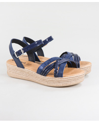 Women's Sandals with Decorated Strips Ginova