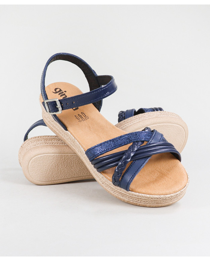 Women's Sandals with Decorated Strips Ginova