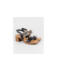 Women's Sandals of Middle Heel Ginova
