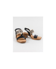 Women's Sandals of Middle Heel Ginova