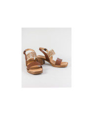 Women's Sandals of Middle Heel Ginova
