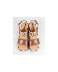Women's Sandals of Middle Heel Ginova