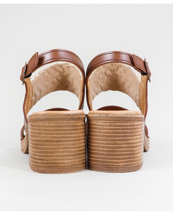 Women's Sandals of Middle Heel Ginova