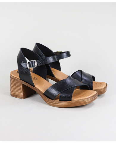 Women's Sandals of Middle Heel Ginova