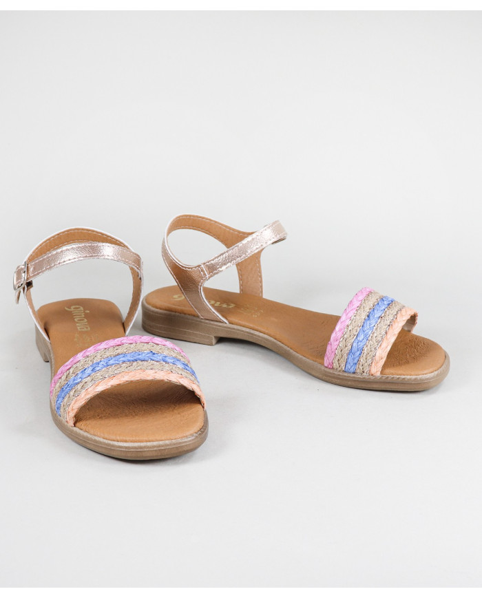 Women's Sandals with Decorated Strip Ginova