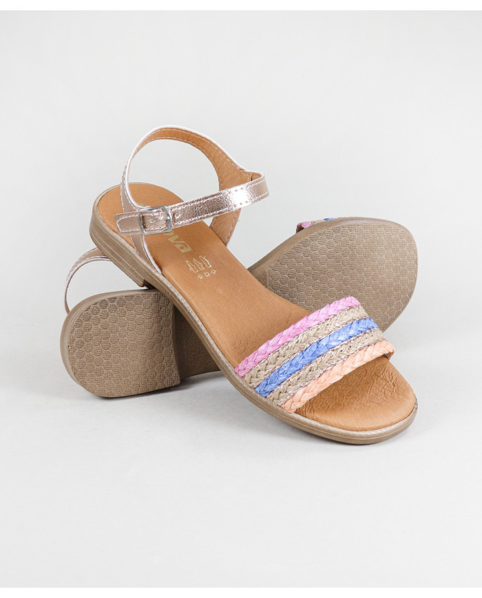 Women's Sandals with Decorated Strip Ginova