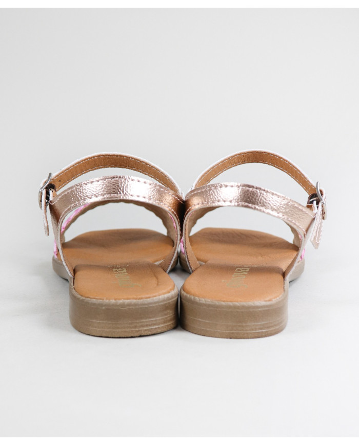 Sandalias Ginova de Señora con Tira Cruzada en Piel