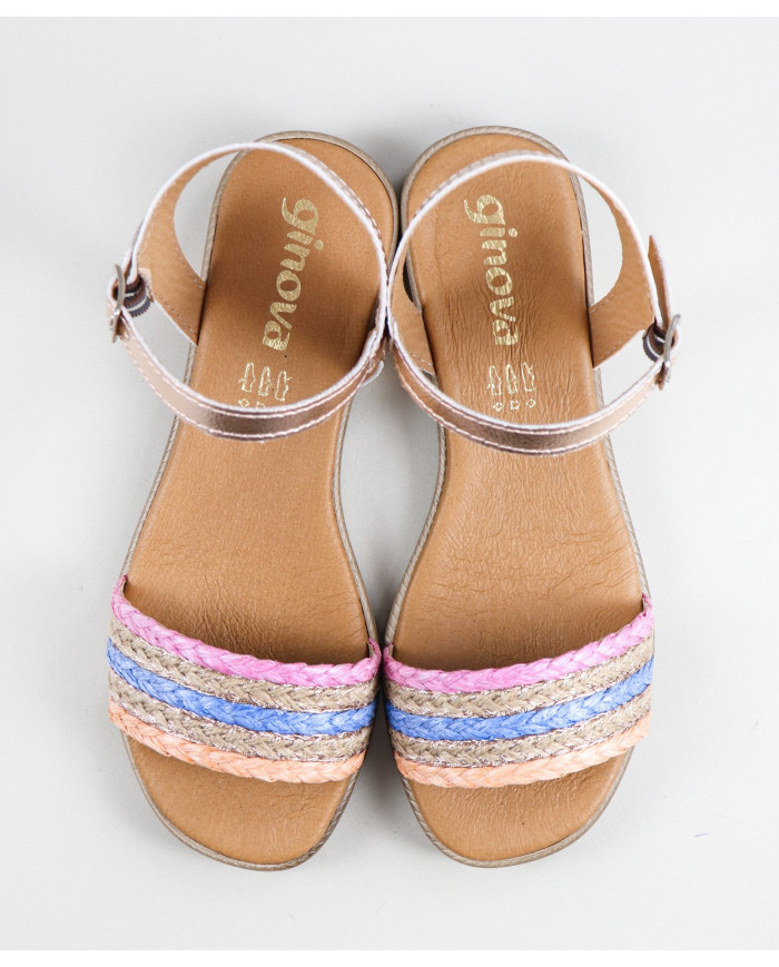 Women's Sandals with Decorated Strip Ginova