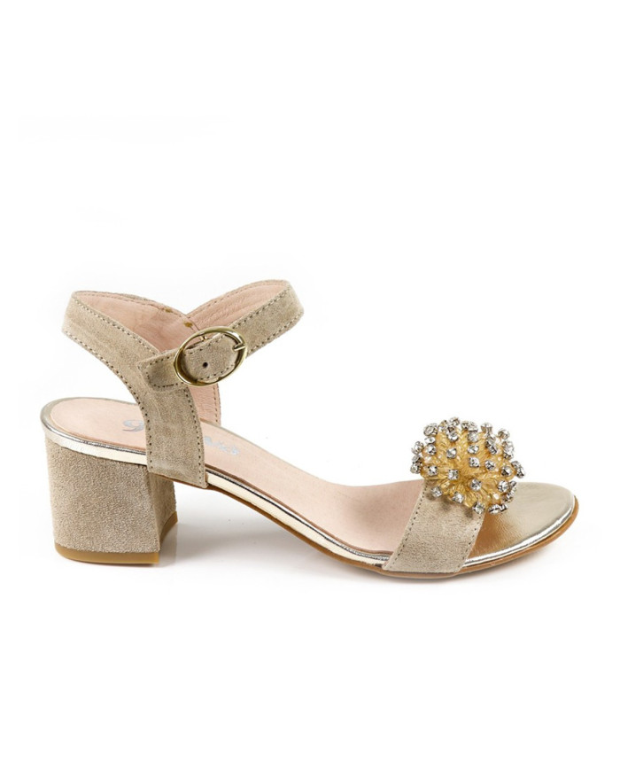 Beges de Senhora Ginova sandals with Application