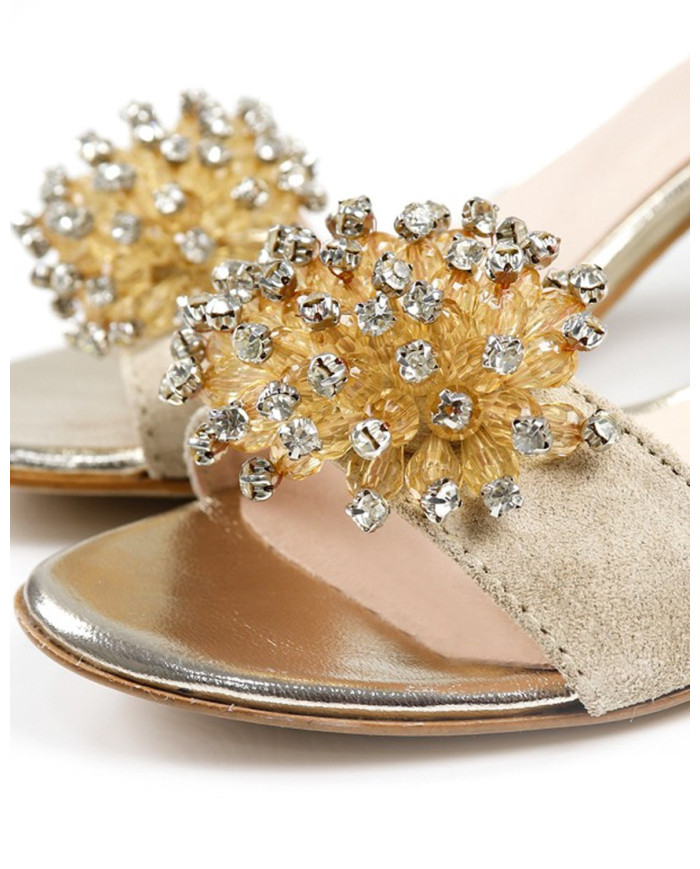 Beges de Senhora Ginova sandals with Application