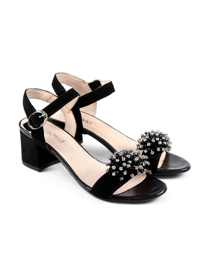 Pretas de Senhora Ginova Sandals with Application