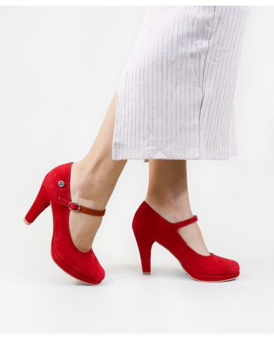 Sapatos de Senhora Ginova em Camurça