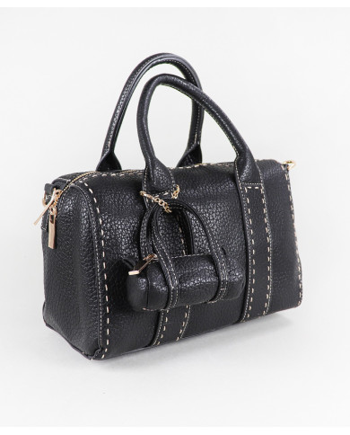 Bolsa de Mujeres Negras con Sellos