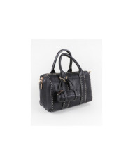 Black Women's Bag with Seams