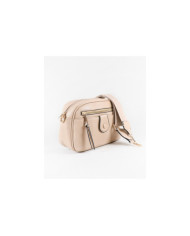 Women's Taupe Bag with Fabric Strap