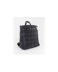 Black Women's Backpack with Clasp on Front