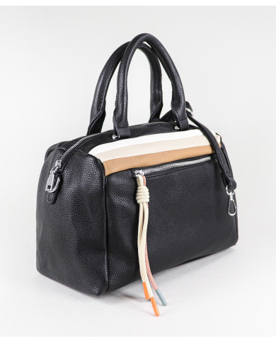 Mala de Mulher Preta com Divisória na Frente